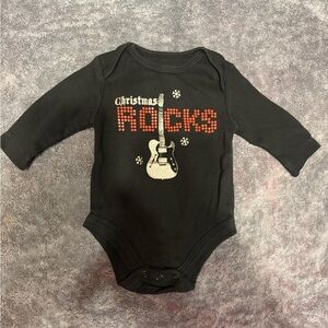 Black Christmas Rocks Kids One Piece